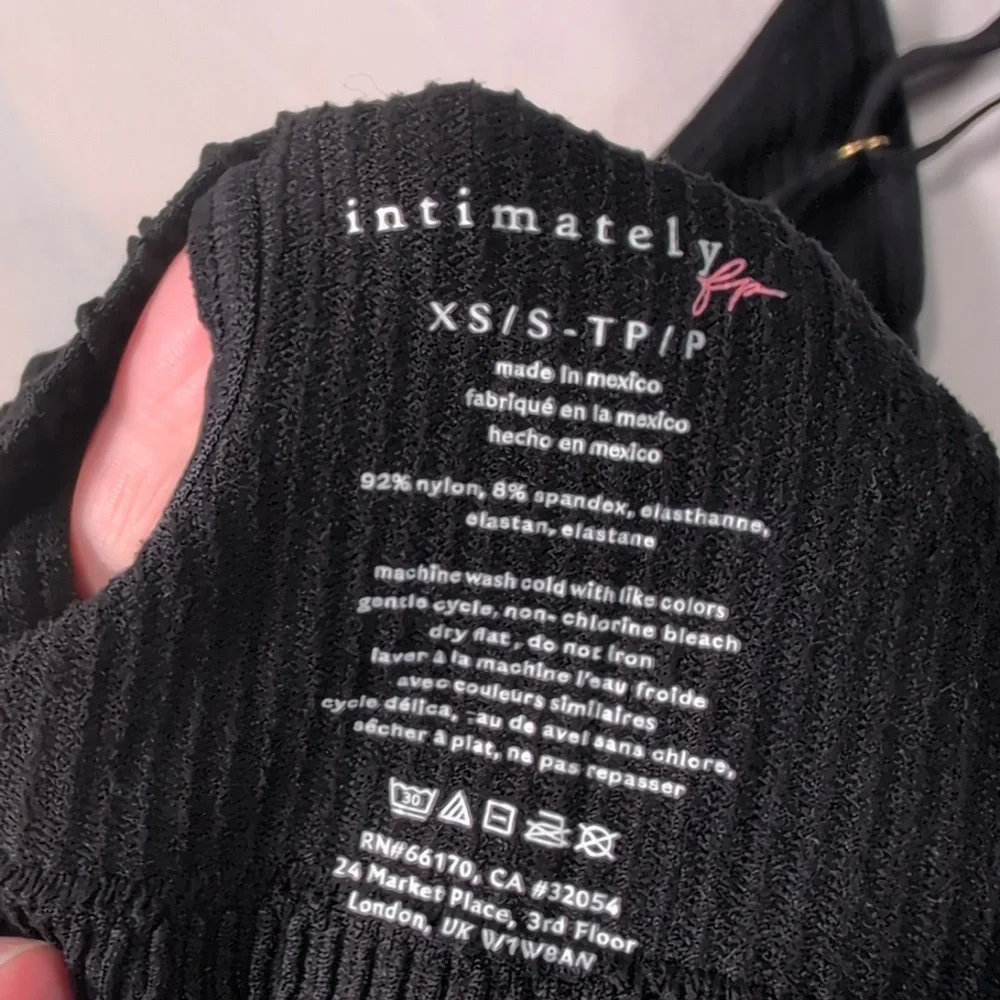Free People Intimately Black Kickback Seamless Bra
